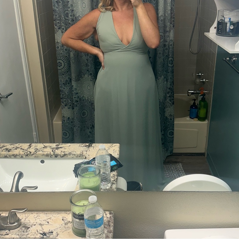 Sage green Birdy grey bridesmaid dress size XL